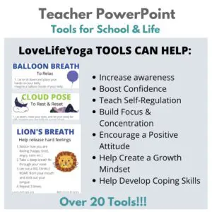 Teacher Power Point of Yoga Tools