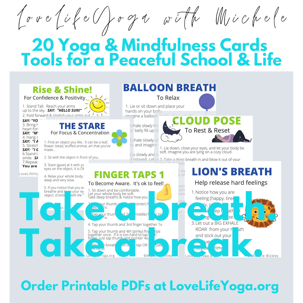 Yoga and Mindfulness Cards for Virtual Learning