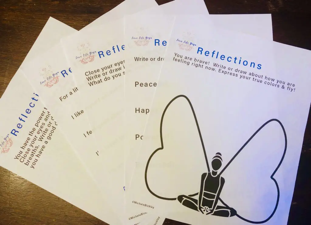 Reflection Check In Sheets