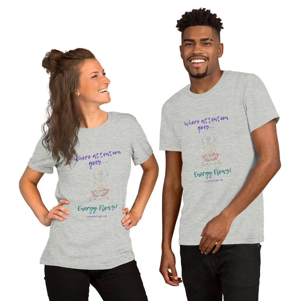 Love Life Yoga 'Attention' T-shirt - Image 2