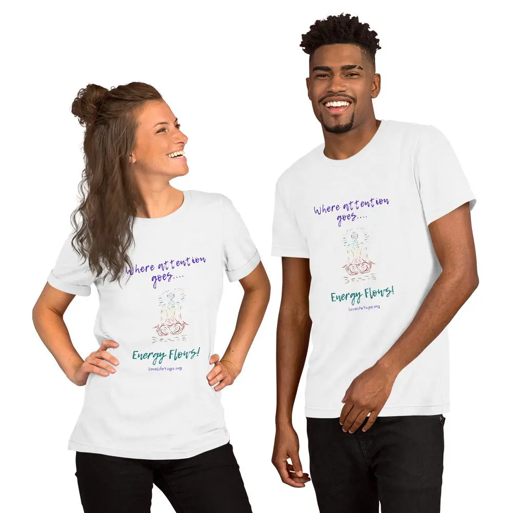 Love Life Yoga 'Attention' T-shirt - Image 5