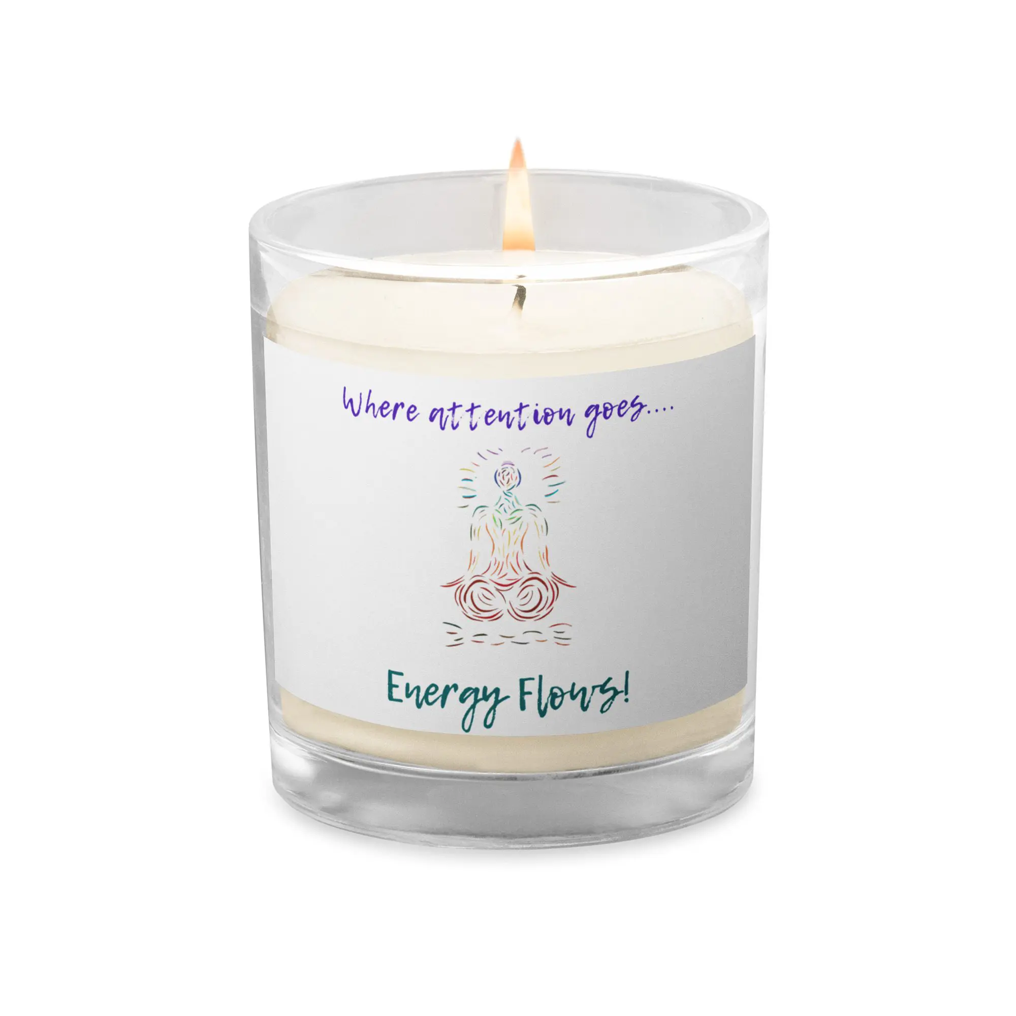 'Attention' Glass Jar Soy Wax Candle