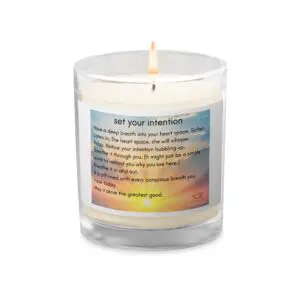 'Intention Setting'  Candle