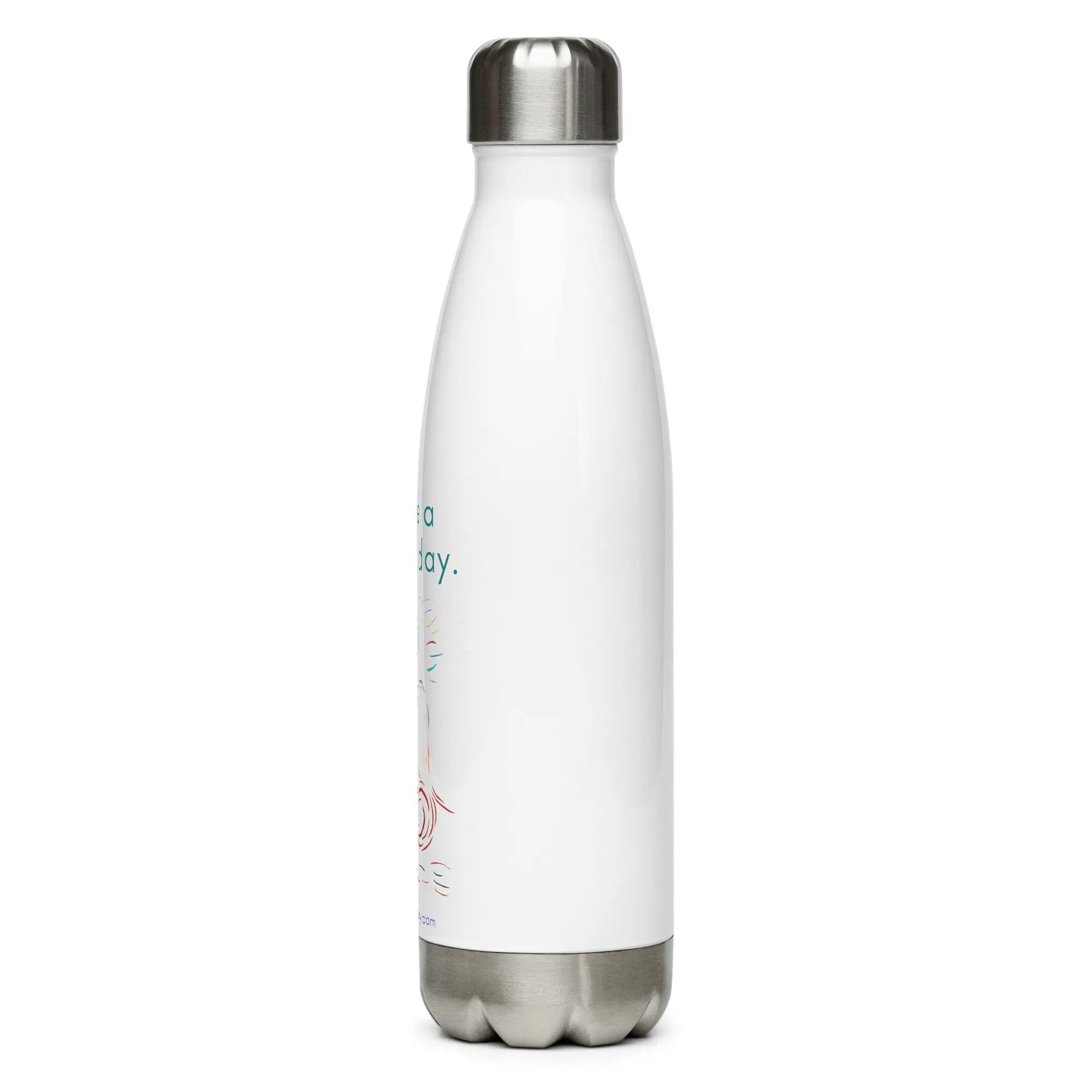 'Make a good day' Stainless steel water bottle - Image 3