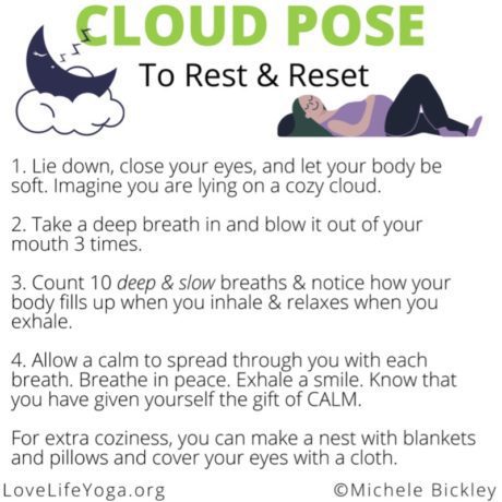 Cloud Pose Yoga Tools Cards
