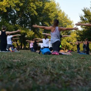 Yoga on the farm