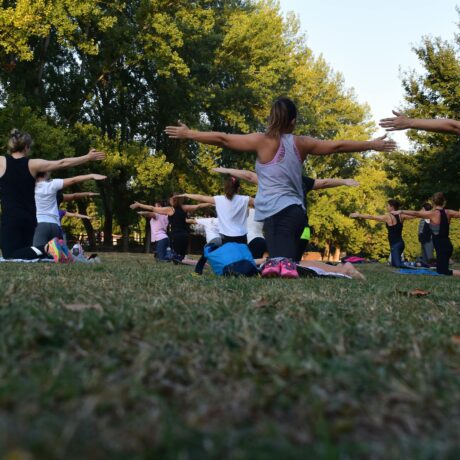 Yoga on the farm